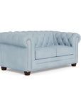 Uptown Sebastian Victoria Leather Chesterfield Loveseat