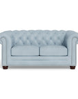 Uptown Sebastian Victoria Leather Chesterfield Loveseat