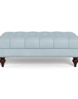Victoria Leather Ottoman - Uptown Sebastian