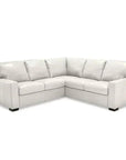 Virginia Symmetrical White Leather Sectional Sofa Made to Order - Uptown Sebastian