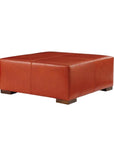Vivian Leather Square Ottoman Coffee Table - Uptown Sebastian