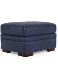 Waverly Modern Leather Ottoman - Uptown Sebastian