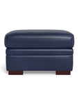 Waverly Modern Leather Ottoman - Uptown Sebastian