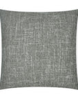 Zareen Slate Solid Textured Grey Large Throw Pillow With Insert - Uptown Sebastian
