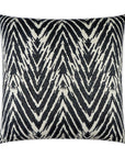 Zena Coal Global Animal Black Large Throw Pillow With Insert - Uptown Sebastian