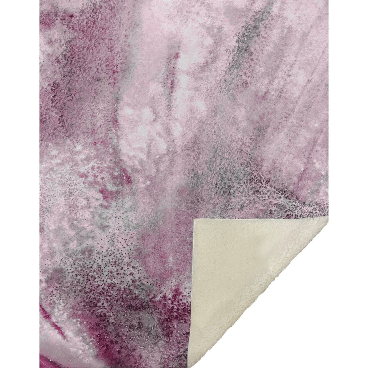 Watercolors Pink Washable Indoor-Outdoor Rug