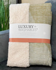 Modern Gold Washable Indoor-Outdoor Rug