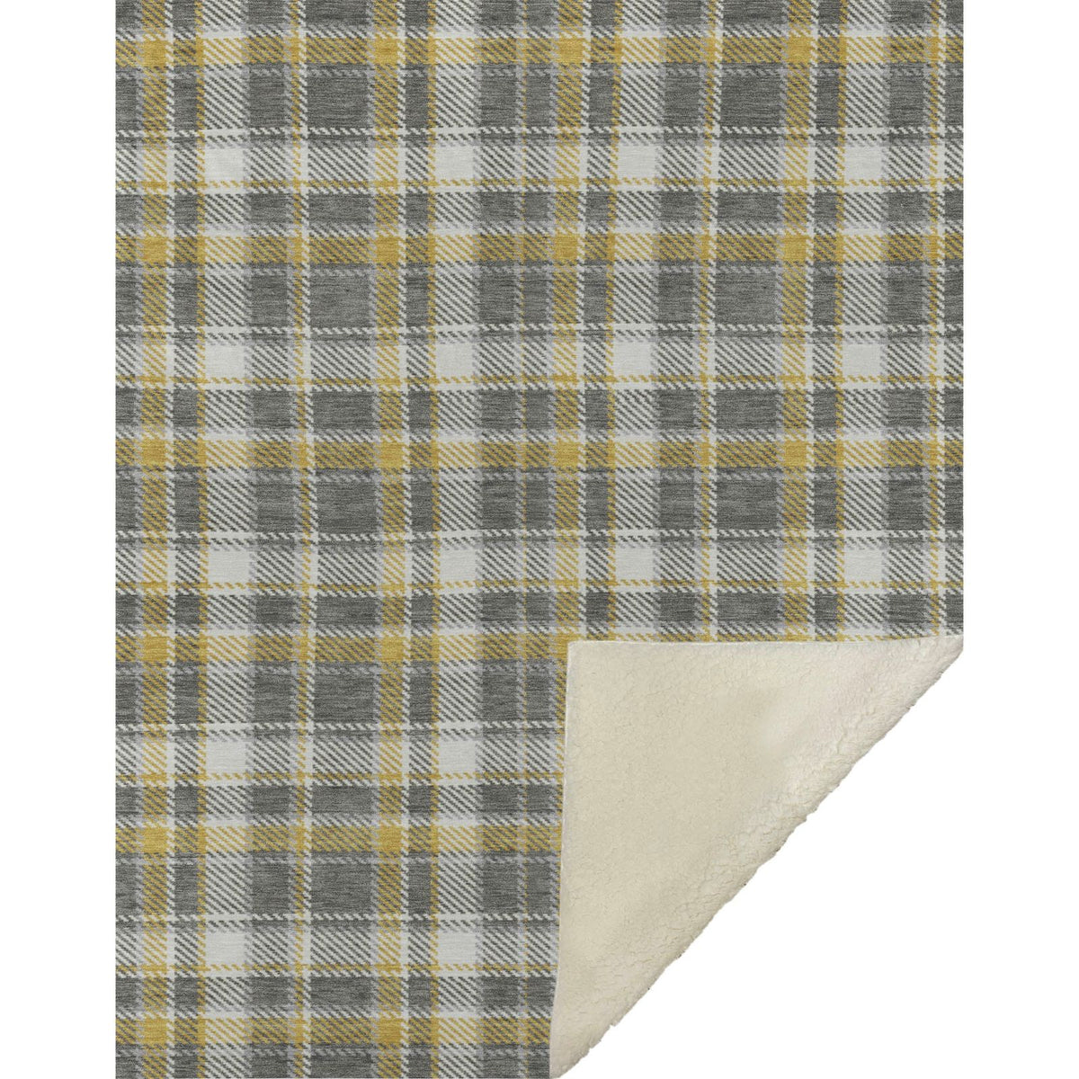 Still Bloom Grey Washable Indoor-Outdoor Rug