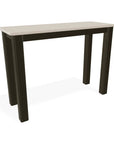 Telescope Marine Grade Polymer Top Table 10" X 27" Outdoor Side Table