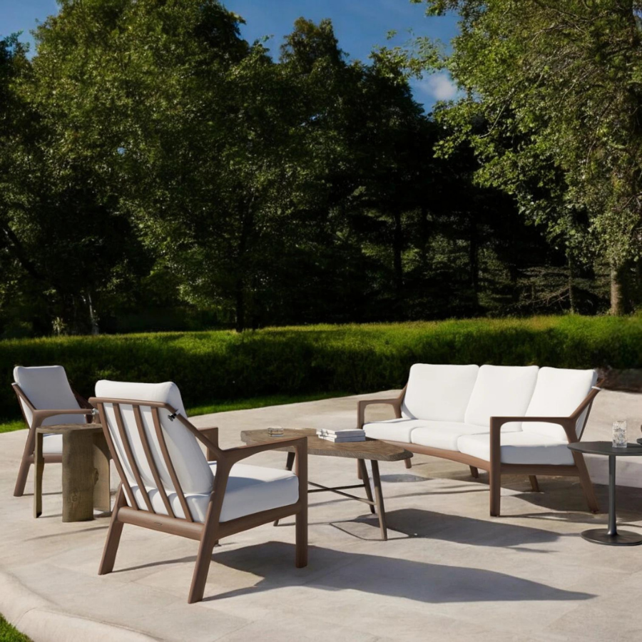 Berkeley Outdoor Couch Set With Tables