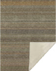 Stripes Brown Washable Indoor-Outdoor Rug