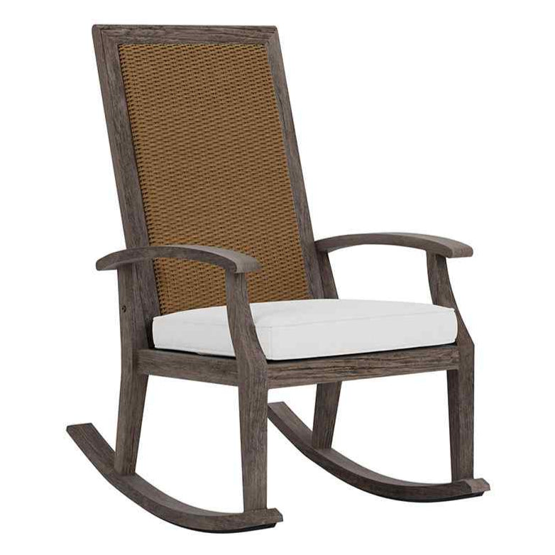 Frontier High Back Porch Outdoor Rocker-Outdoor Accent Chairs-Lloyd Flanders-LOOMLAN