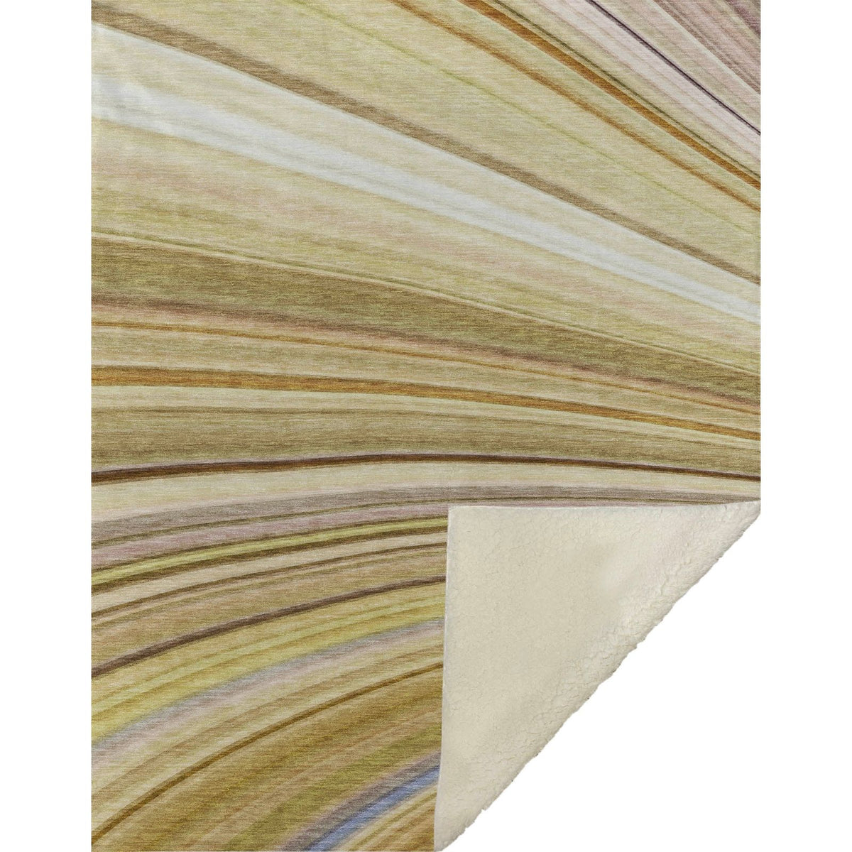 Waves Brown Washable Indoor-Outdoor Rug