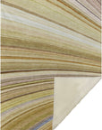 Waves Brown Washable Indoor-Outdoor Rug