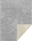Fluid Drift Grey Washable Indoor-Outdoor Rug