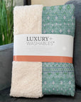 Boho Teal Washable Indoor-Outdoor Rug