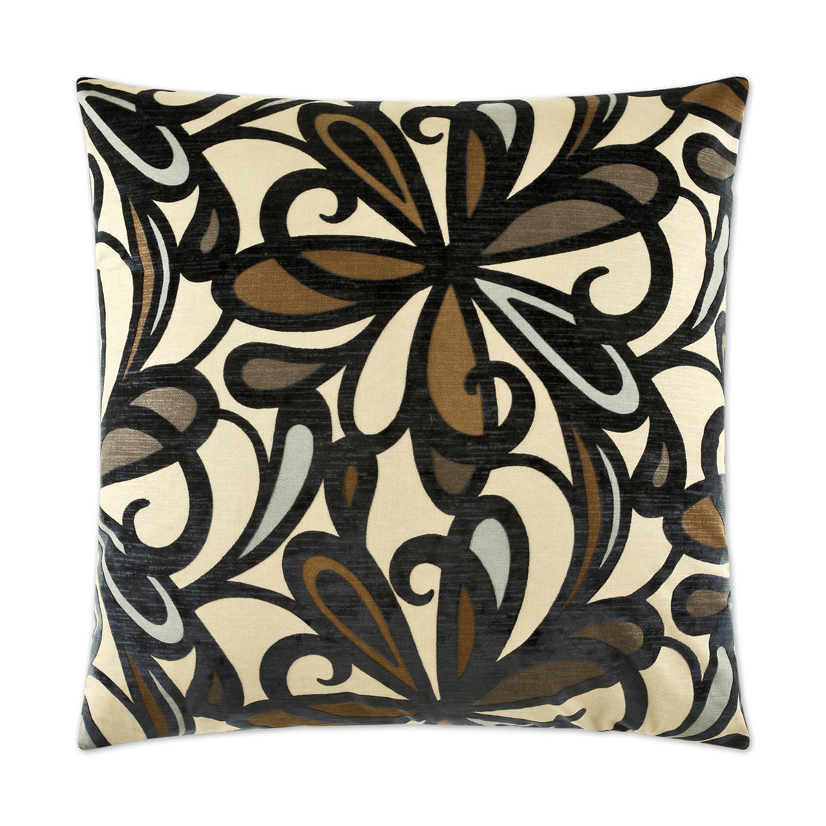 D.V. Kap Fanfare Navy Blue Throw Pillow With Insert