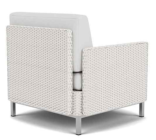 Elements Outdoor Lounge Chair with Loom Arm and Back