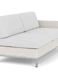 Elements Outdoor Settee with Loom Arm and Back