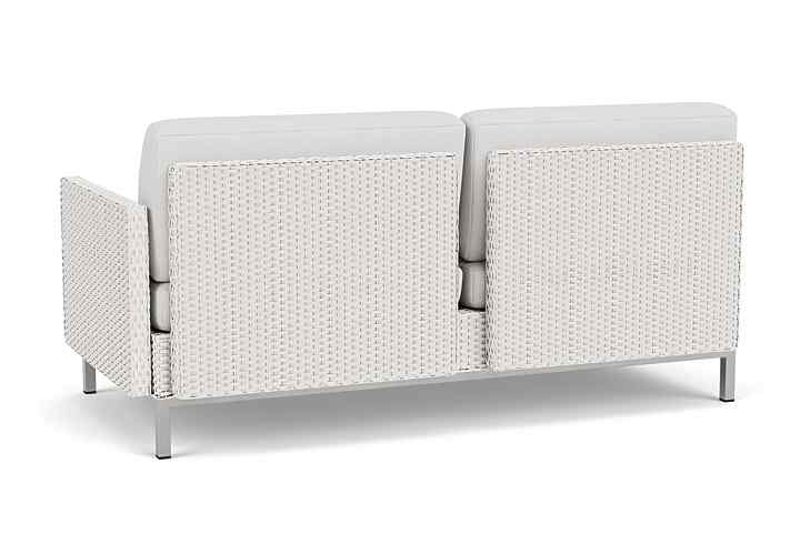 Elements Outdoor Settee with Loom Arm and Back