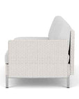 Elements Outdoor Settee with Loom Arm and Back