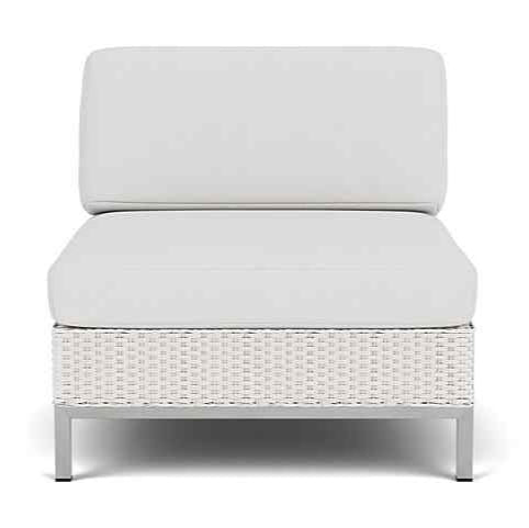 Elements Armless Outdoor Lounge Chair with Loom Back