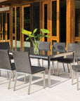 Elements Wicker Rectangular Outdoor Dining Table