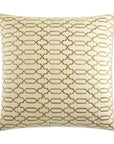D.V. Kap Lattice Brown Throw Pillow With Insert