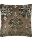 D.V. Kap Taj Mahal Chocolate Brown Throw Pillow With Insert