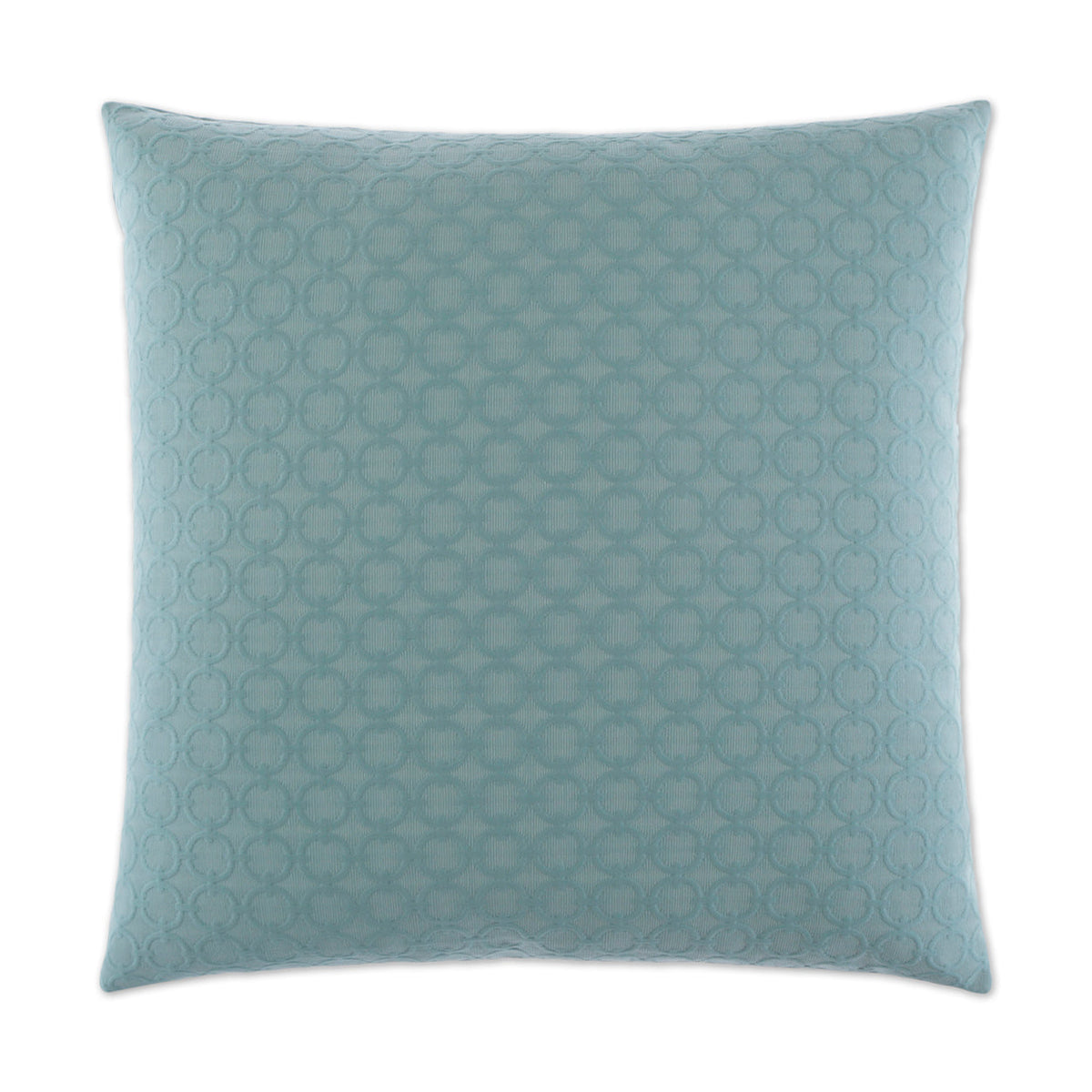 D.V. Kap Full Circle Aqua Blue Throw Pillow With Insert