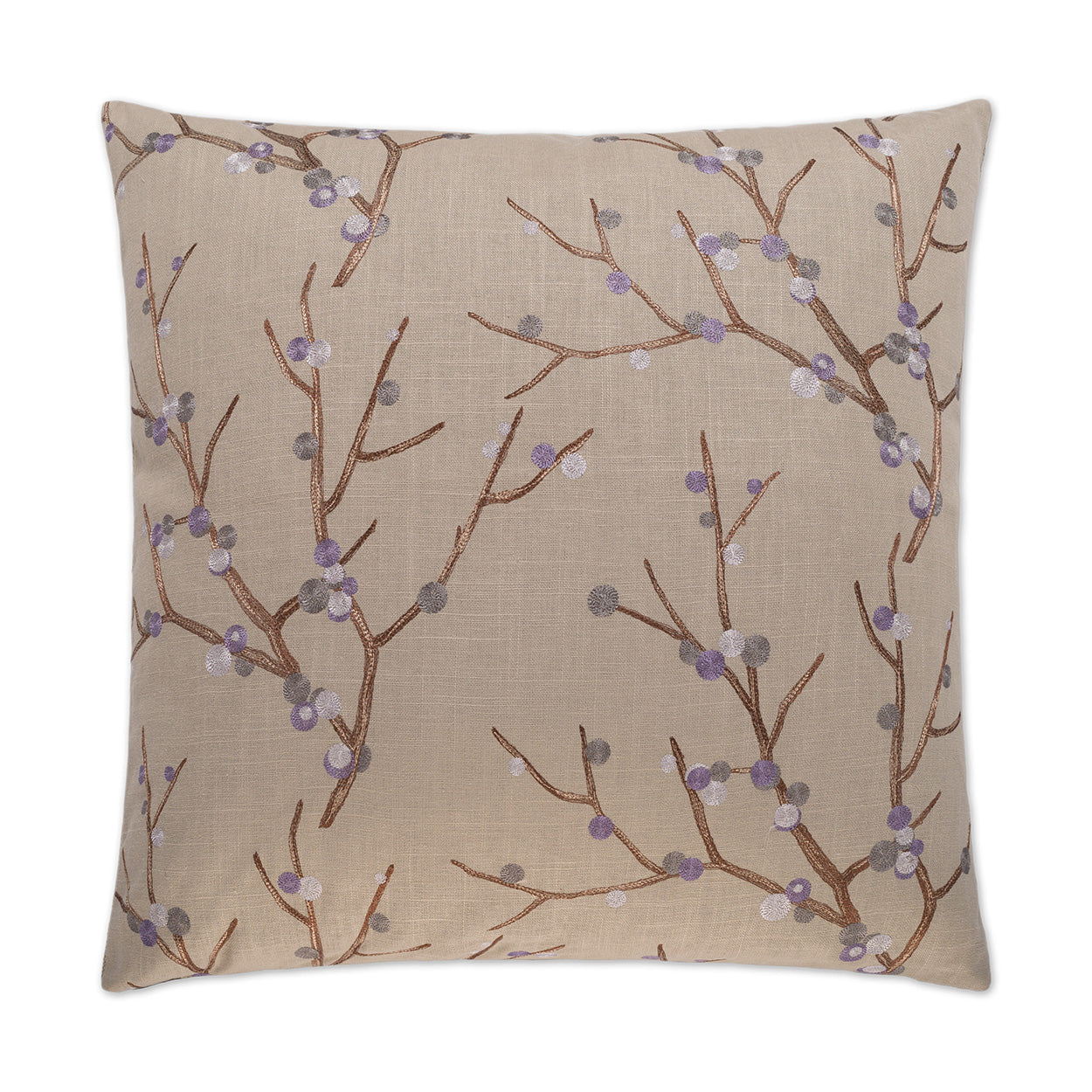 D.V. Kap Sprout Brown Throw Pillow With Insert