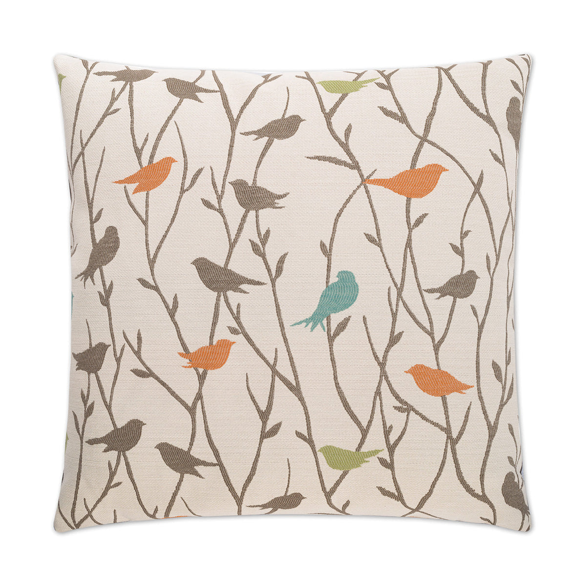 D.V. Kap Twitter Orange Throw Pillow With Insert
