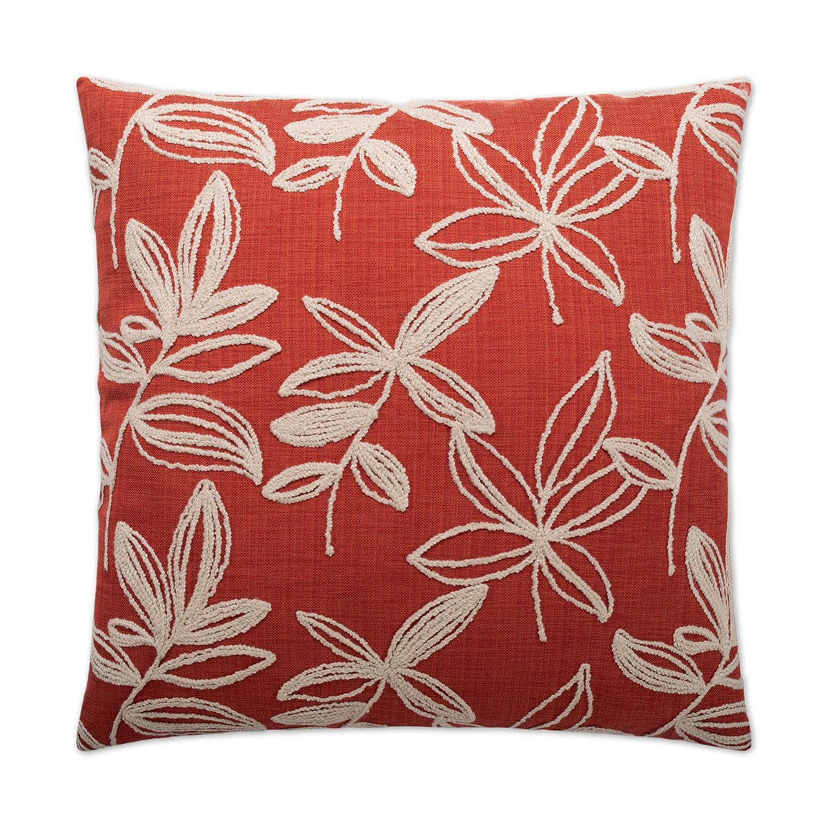 D.V. Kap Gansu Tomato Red Throw Pillow With Insert
