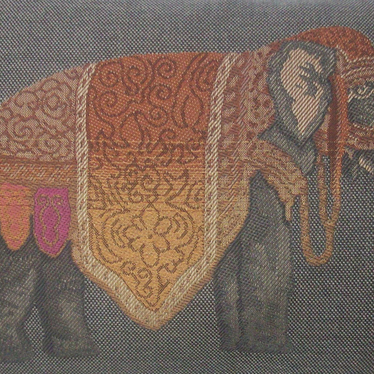 D.V. Kap Olifant Lumbar Henna Grey Throw Pillow With Insert