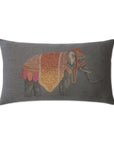 D.V. Kap Olifant Lumbar Henna Grey Throw Pillow With Insert