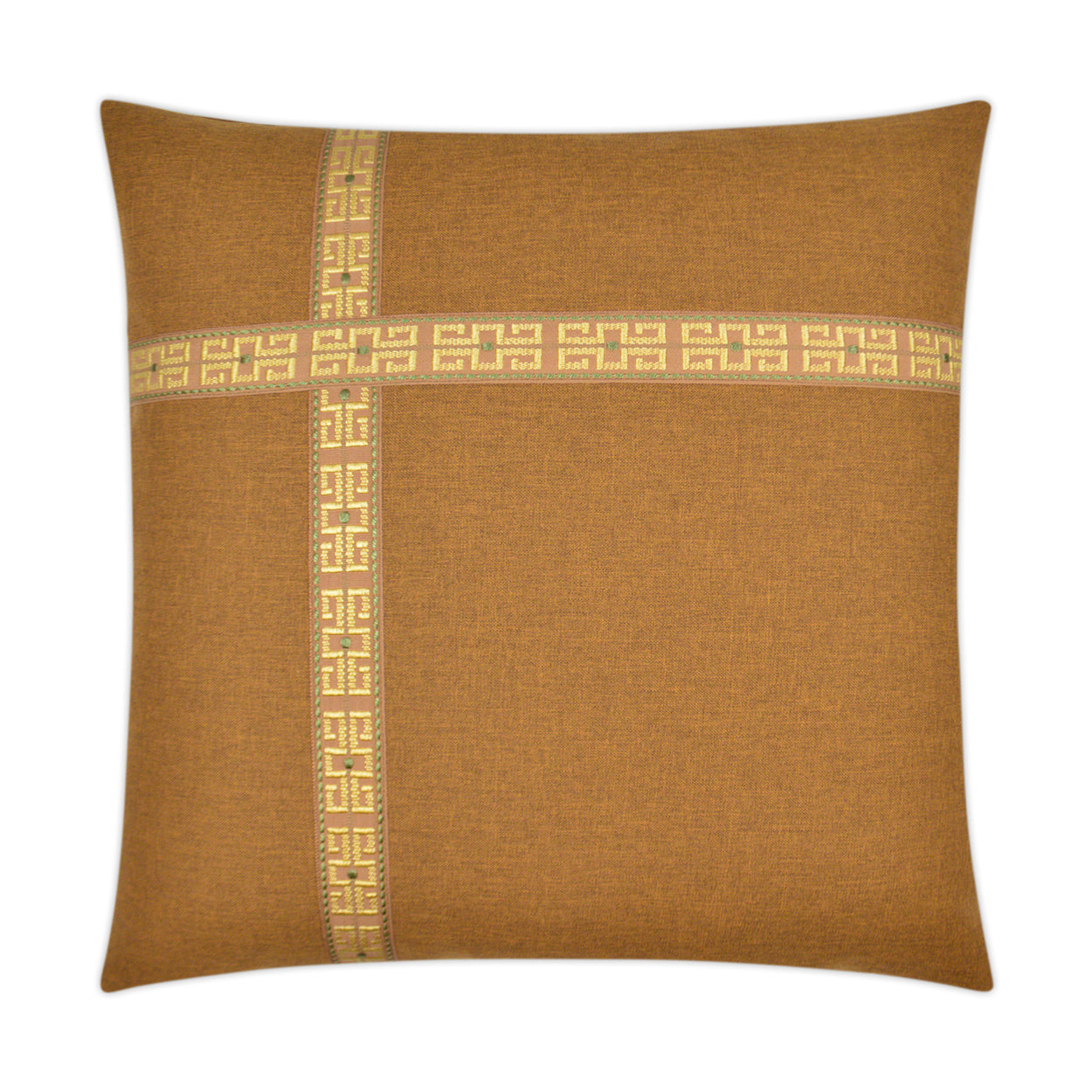 D.V. Kap St. John Nugget Brown Throw Pillow With Insert