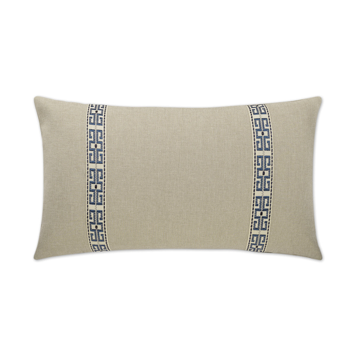 D.V. Kap St. John Lumbar Linen Brown Throw Pillow With Insert