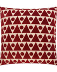 D.V. Kap Kilo Red Throw Pillow With Insert