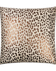 D.V. Kap Metallic Cheetah Brown Throw Pillow With Insert