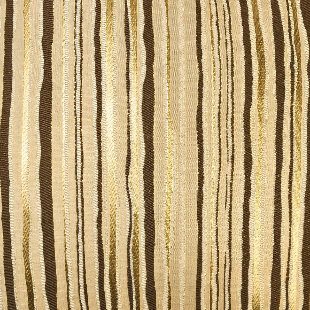 D.V. Kap Metallic Stripe Brown Throw Pillow With Insert