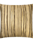 D.V. Kap Metallic Stripe Brown Throw Pillow With Insert