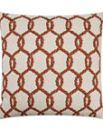 D.V. Kap Hawser Red Throw Pillow With Insert