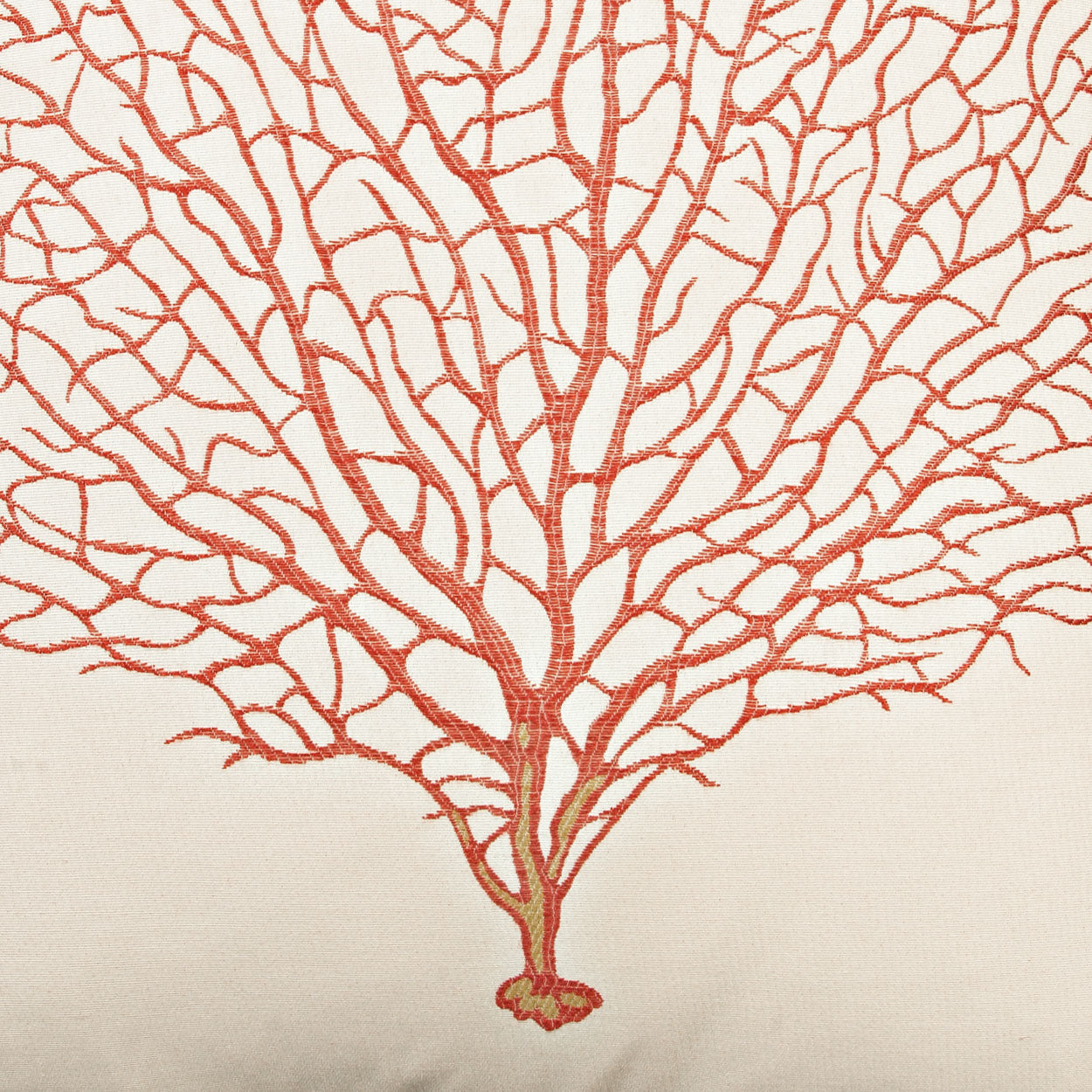D.V. Kap Taormina Coral Red Throw Pillow With Insert