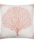 D.V. Kap Taormina Coral Red Throw Pillow With Insert