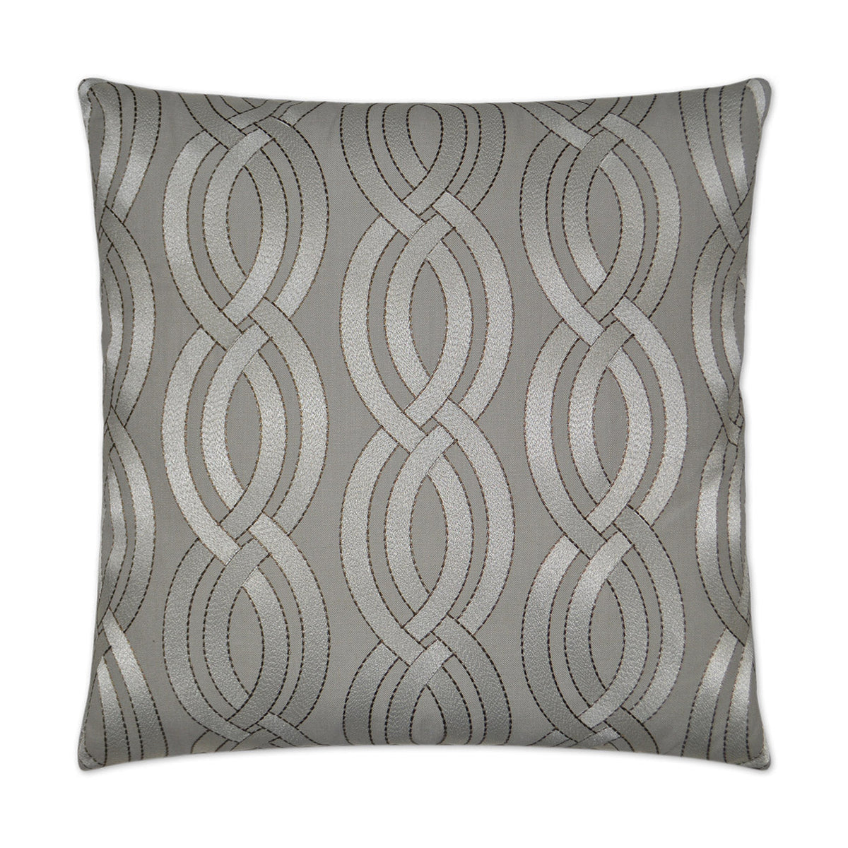 D.V. Kap Winding Path Grey Throw Pillow With Insert