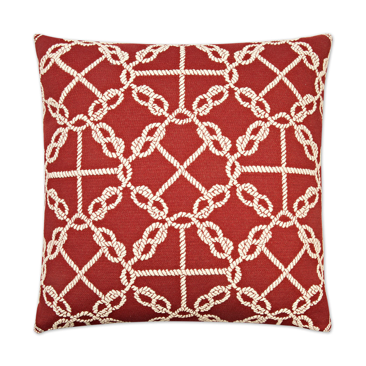 D.V. Kap Knots Red Throw Pillow With Insert