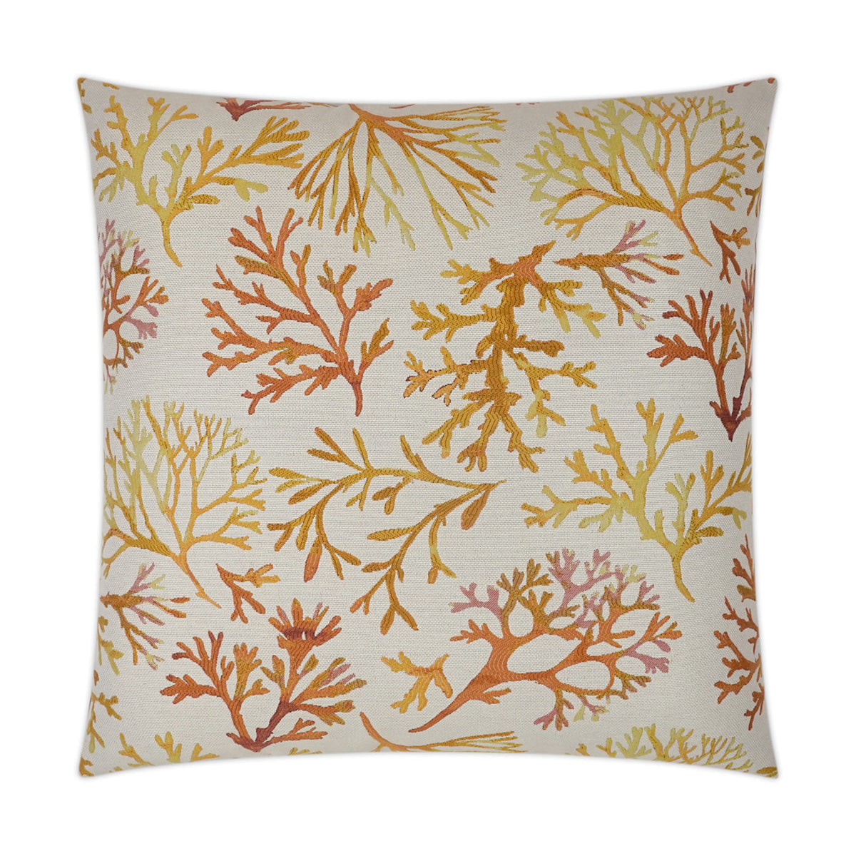 D.V. Kap Great Barrier Tropical Red Throw Pillow With Insert