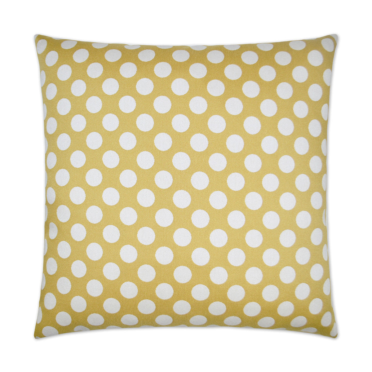 D.V. Kap Polka Dots Gold Throw Pillow With Insert