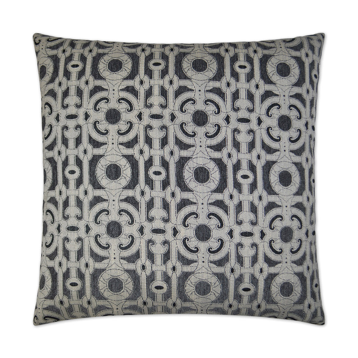 D.V. Kap Locket Grey Throw Pillow With Insert