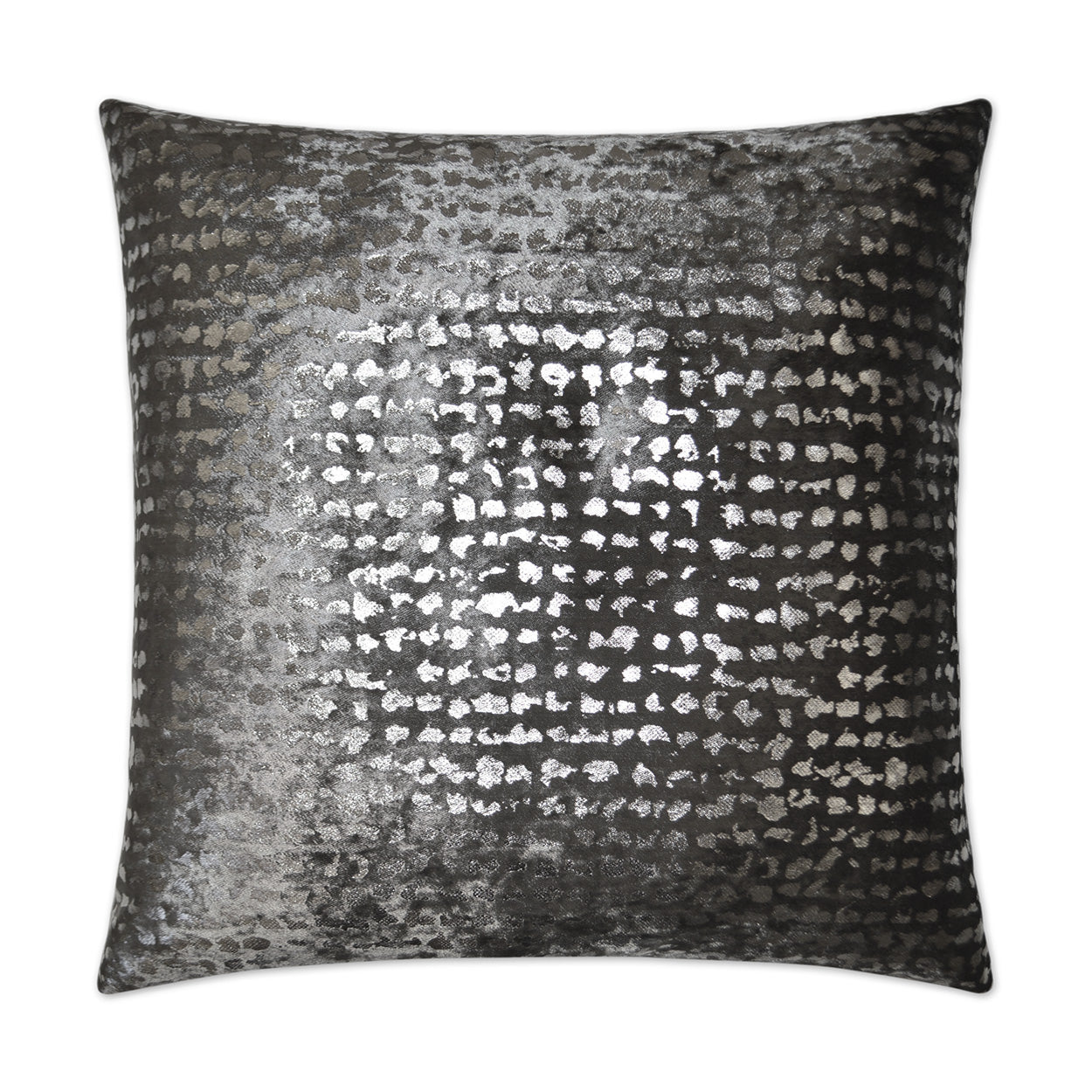 D.V. Kap Stealth Pewter Silver Throw Pillow With Insert